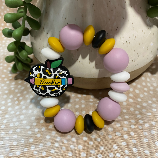 Leopard Teacher Tumbler Charm