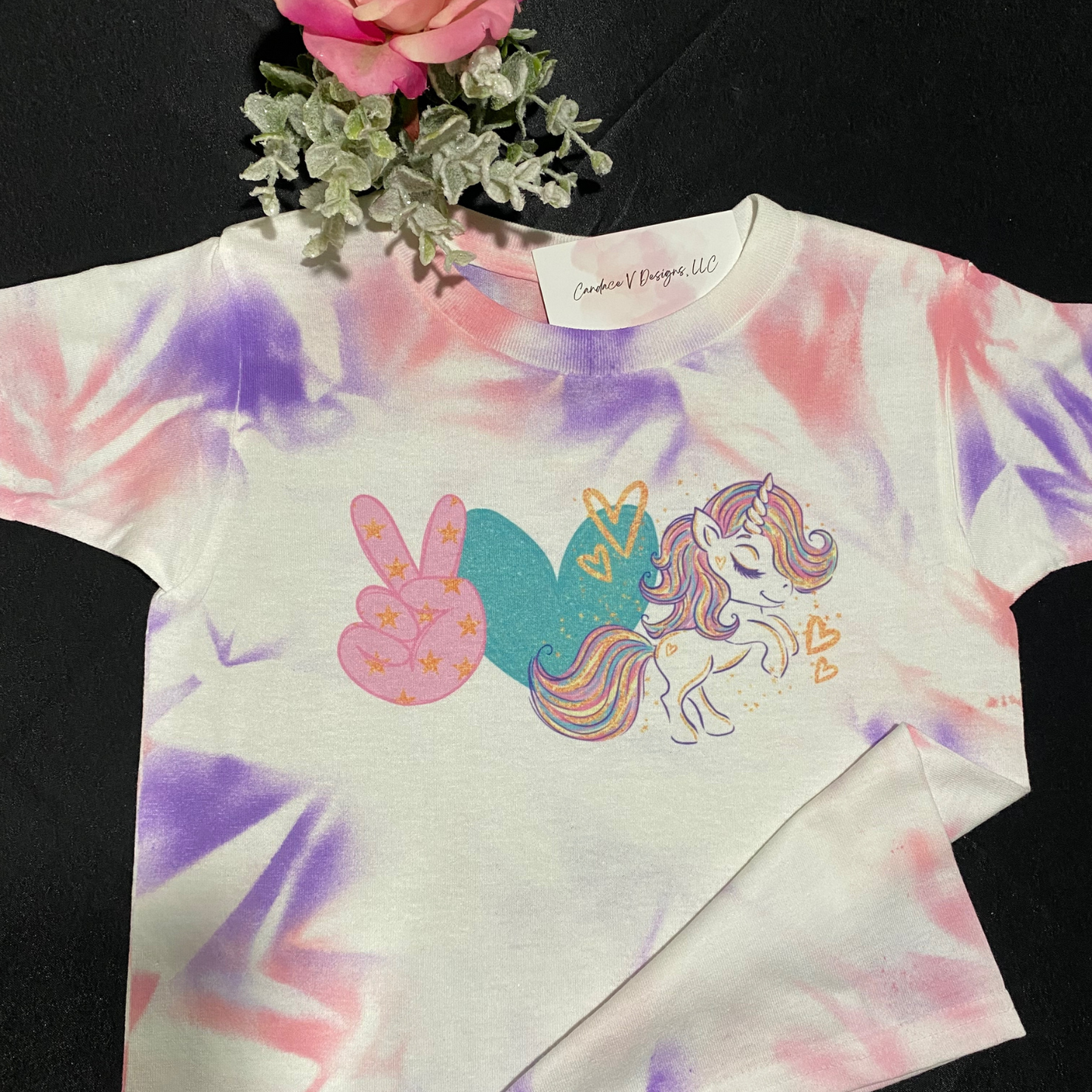 Peace, Love, Unicorn T-shirt