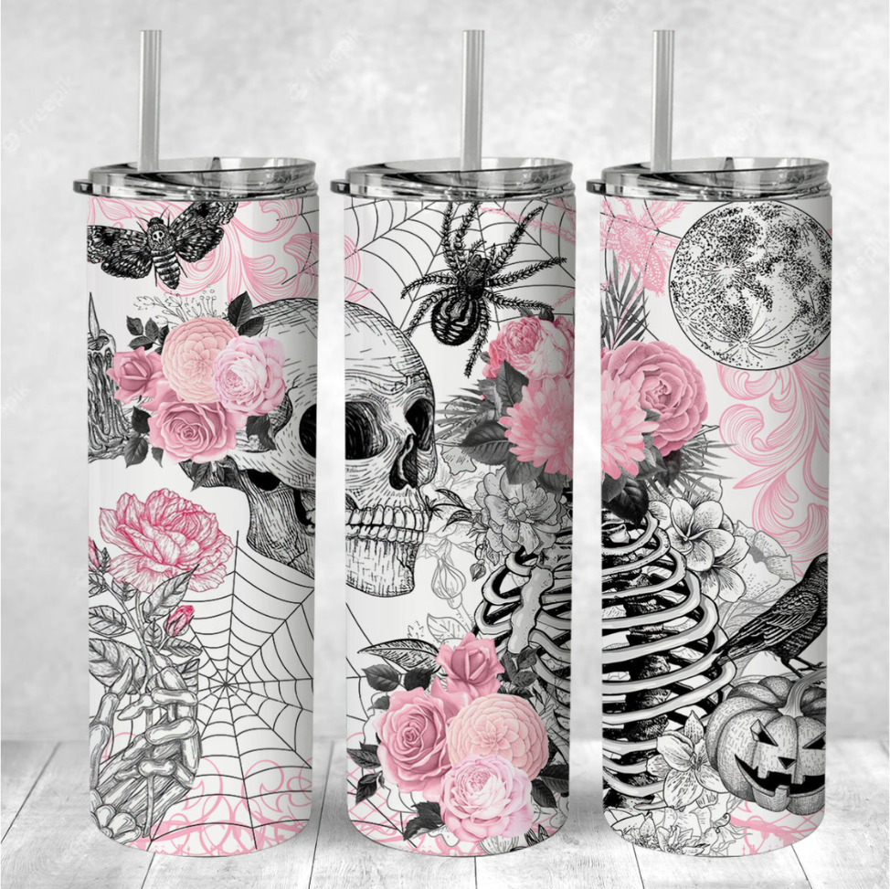 Skelly Halloween Tumbler, 20 oz.