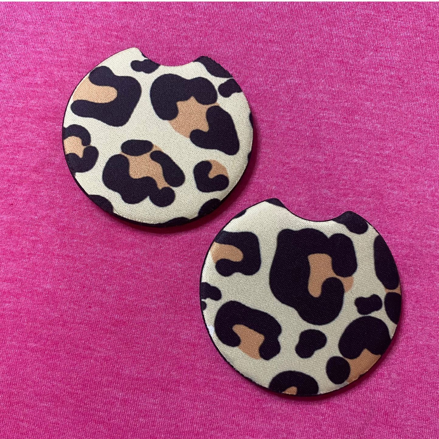 Leopard Car Coasters